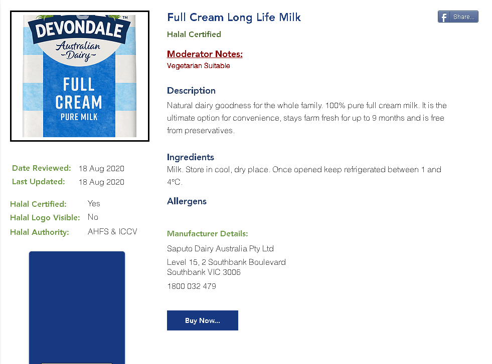 Devondale Full Cream